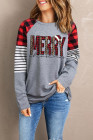 Merry Christmas Sweatshirt for Women Long Sleeve Leopard Pullover