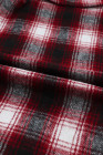 Womens Winter Plaid Shirts Coats Buttoned Pocket Sherpa Jacket