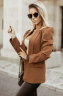 Casual Blazers Puff Sleeve Work Suit Office Blazer Jackets