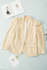 Casual Blazers Puff Sleeve Work Suit Office Blazer Jackets