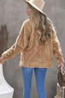 Womens Oversized Zip Up Sherpa Coat with Pocket