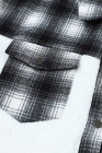 Womens Winter Plaid Shirts Coats Buttoned Pocket Sherpa Jacket