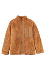 Womens Oversized Zip Up Sherpa Coat with Pocket