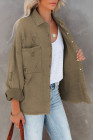 Women's Frayed Denim Jacket Distressed Fringe Trim Denim Shirt