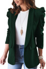 Casual Blazers Puff Sleeve Work Suit Office Blazer Jackets