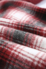 Womens Winter Plaid Shirts Coats Buttoned Pocket Sherpa Jacket