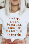 Thanksgiving T Shirts Womens Crew Neck Tee Tops