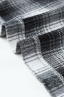 Womens Winter Plaid Shirts Coats Buttoned Pocket Sherpa Jacket