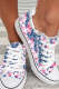 Leopard Cherry Blossom Canvas Shoes