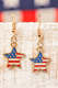 Women's Earrings Star Heart Flag Earrings
