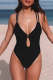 O-ring Decor Hollowed Strappy One Piece Swimsuit