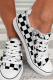 Plaid Racing Checkered Flag Flat Shoes Canvas Shoes