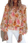 Floral Print Off the Shoulder Blouse