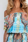 Women's Dresses Tribal Print Off Shoulder Mini Dress