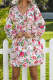 Women's Dresses Floral Print Lace Stiching Mini Dress