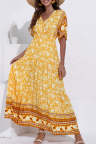 Women's Dresses Floral Tribal Print Maxi Dress
