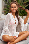Hollow-out Crochet Knit Beach Dress