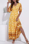 Women's Dresses Floral Tribal Print Maxi Dress