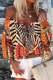 Women's Blouses Zebra Floral Print Off Shoulder Blouse