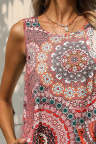 Women's Dresses Tribal Floral Print Mini Dress