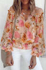 Floral Print Off the Shoulder Blouse