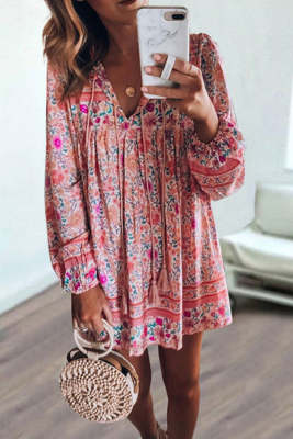 Women's Dresses Floral Print Mini Dress