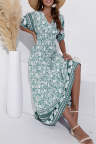 Women's Dresses Floral Tribal Print Maxi Dress