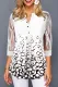 Women's Blouses Geometric Button-up Lace Embroidery Sleeve Blouse