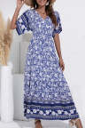 Women's Dresses Floral Tribal Print Maxi Dress