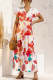Women's Dresses Floral Print Ruffle Maxi Dress