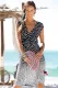 Gradient Polka Dot V Neck Sleeveless Beach Dress