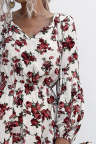 Women's Dresses Floral Print Lantern Sleeve Mini Dress