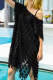 Women's Dresses Chiffon Tassels Split Cover-up Beach Mini Dress