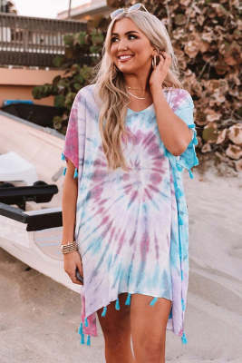 Multicolor Seaside Starlet Tie-dye Tunic