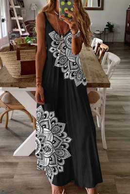 Women's Dresses Mandala Print Cami Maxi Dress