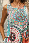 Women's Dresses Tribal Floral Print Mini Dress