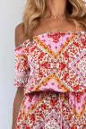 Women's Dresses Tribal Print Off Shoulder Mini Dress