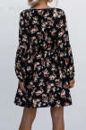 Women's Dresses Floral Print Lantern Sleeve Mini Dress