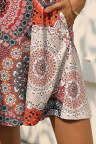 Women's Dresses Tribal Floral Print Mini Dress