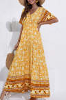 Women's Dresses Floral Tribal Print Maxi Dress