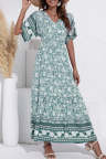 Women's Dresses Floral Tribal Print Maxi Dress