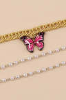Women's Anklets Multicolor Round Butterfly Two-piece Set