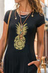 Women's Dresses Pineapple Print Maxi Dress