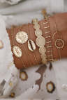 Women's Bracelets Round Leaf Totem Metal Shell Chain Six Piece Set Bracelet