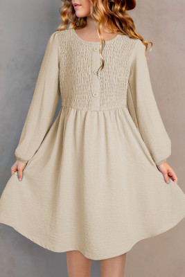 Apricot Girl's smocked dress TZ61778-P18