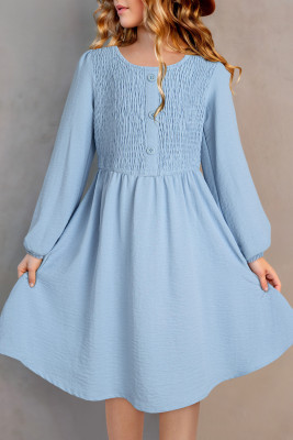 Beau Blue Girl's smocked dress TZ61778-P804