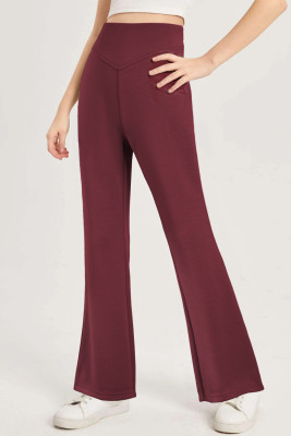 Red Dahlia Girls' knitted high waist pants TZ77104-P403