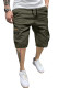 JMIERR Mens Casual Cotton Twill Cargo Shorts Drawstring Classic Chino Stretch Short with 6 Pockets