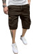 JMIERR Mens Casual Cotton Twill Cargo Shorts Drawstring Classic Chino Stretch Short with 6 Pockets