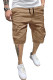 JMIERR Mens Casual Cotton Twill Cargo Shorts Drawstring Classic Chino Stretch Short with 6 Pockets